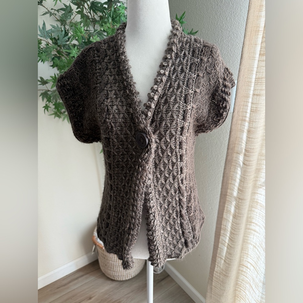 Skovhuus Wool Blend Knit Cardigan | Made in Italy | Size S